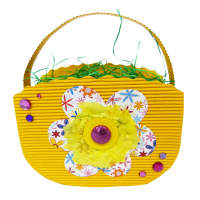 Geschenkkörbchen aus Wellpappe, Osterkorb 10 Stück 14x17,55 cm