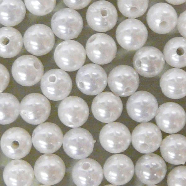Dekoperlen weiß 10 mm, 75 g