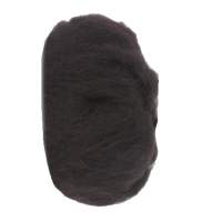 Schafwolle schwarz, 30g Filzwolle