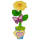 Blume aus Pappe zum Basteln und Gestalten, 9 x 9 x und 26 cm hoch