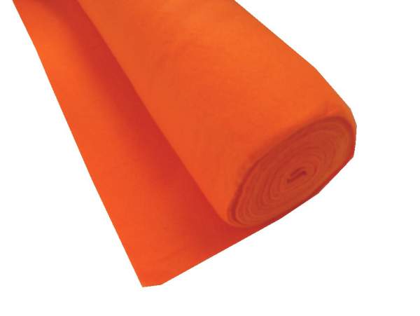 Bastelfilz Rolle ORANGE, 45 cm x 5 m, 150 g m² Bastelfilzrolle