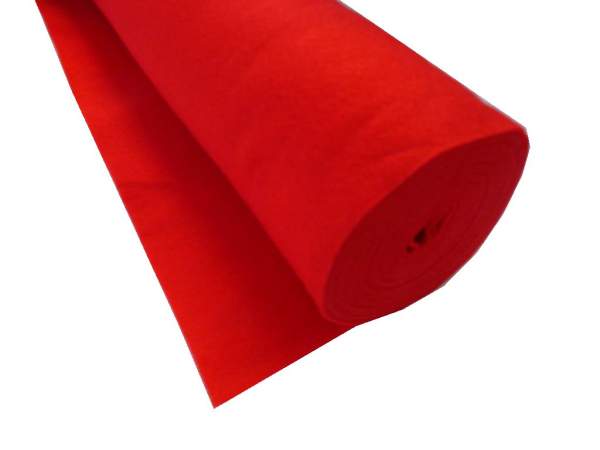 Bastelfilz Rolle rot, 45 cm x 5 m 150 g m² Bastelfilzrolle