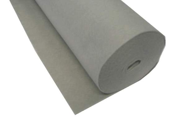 Bastelfilz Rolle GRAU, 45 cm x 5 m, 150 g m² Bastelfilzrolle