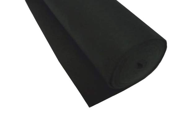 Bastelfilz Rolle SCHWARZ, 0,45 x 5 m 150 g m² Bastelfilzrolle