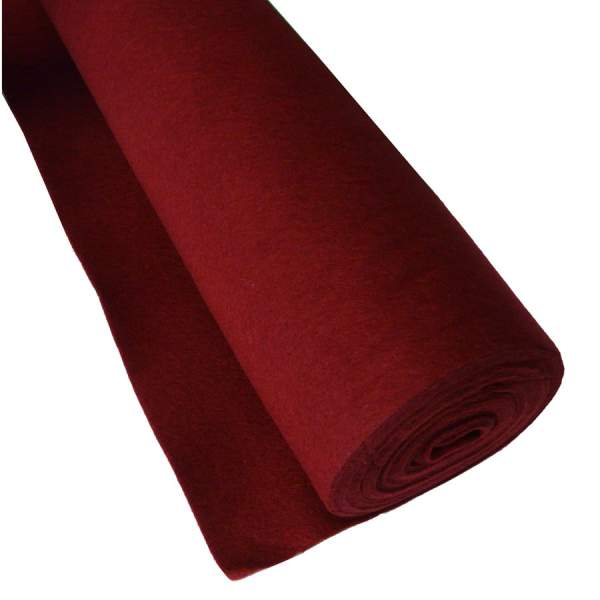 Bastelfilz Rolle dunkelrot, 45 cm x 5 m 150 g m² Bastelfilzrolle