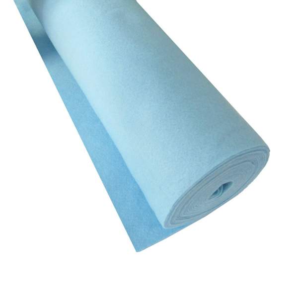 Bastelfilz Rolle hellblau, 45 cm x 5 m, 150 g/m² Bastelfilzrolle
