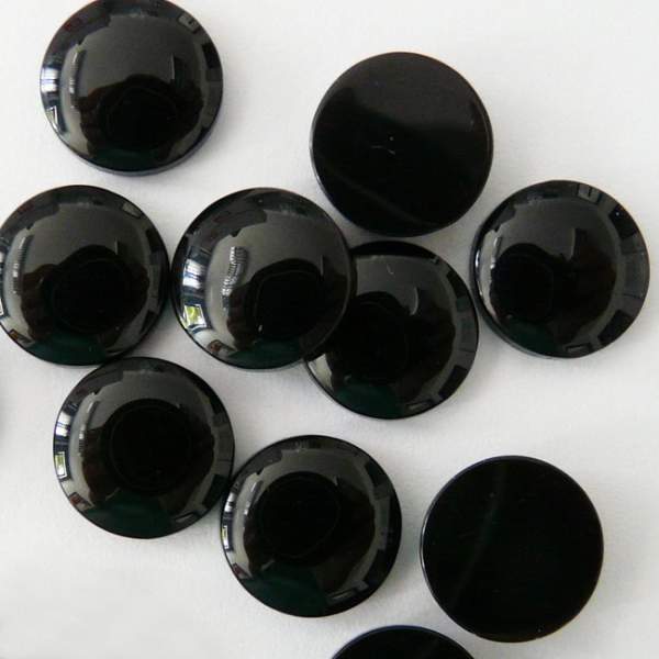 Muggelsteine groß, ca. 18 mm, schwarz, 10 Stk.große Augen zum Basteln