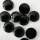 Muggelsteine groß, ca. 18 mm, schwarz, 10 Stk.große Augen zum Basteln