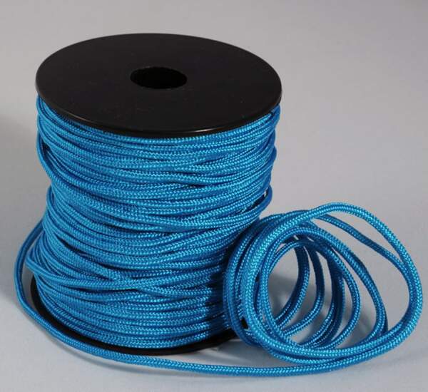 Flechtschnur 2mm, Türkis, 1 Rolle 50 m
