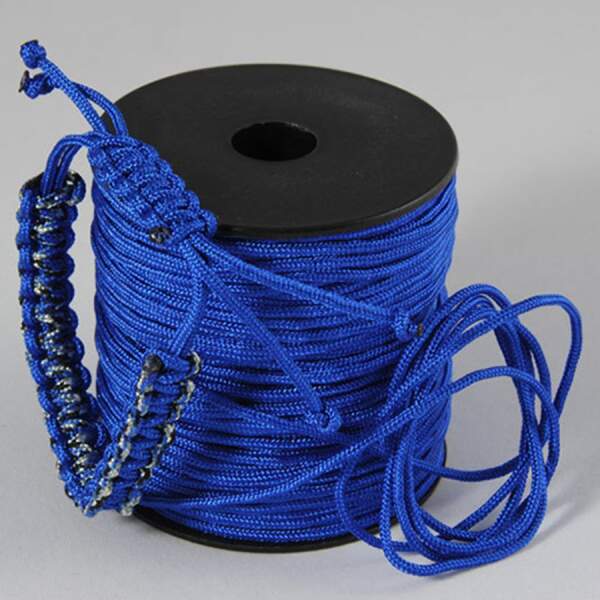 Flechtschnur 2mm, Blau, 1 Rolle 50 m