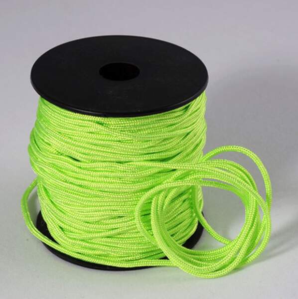 Flechtschnur 2mm, Neongrün, 1 Rolle 50 m