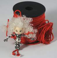 Flechtschnur 2mm, Rot, 1 Rolle 50 m