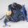 Flechtschnur 2mm,Blau/Schwarz/Weiß, 1 Rolle 50 m
