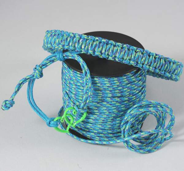 Flechtschnur 2mm,Türkis/Grün, 1 Rolle 50 m