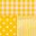 Decopatch Papier Mustermix gelb 3 Blatt, 30x40cm