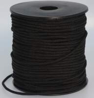 Flechtschnur 2mm, Schwarz, 1 Rolle 50 m