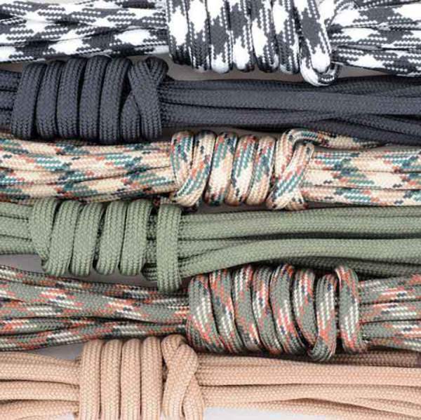 Flechtschnur Set Army, 4mm, 6 Farben je 2,6 m