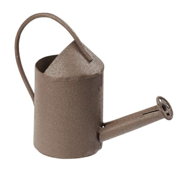 Gießkanne Metall braun, 5 x 2 cm groß