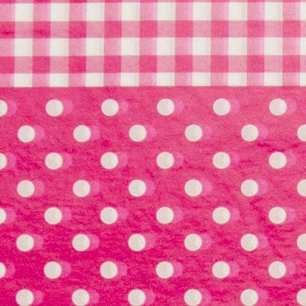 Decopatch Papier rosa gepunktet 3 Blatt, 30x40cm