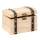 Schatzkiste mit Nieten aus Holz, 17x12,5x12 cm