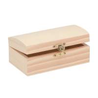 Holztruhe rechteckig, Holzkiste, Piratenkiste 14x8x6,3 cm