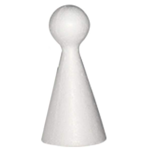 Styropor Figurenkegel 15 cm, 1 Stück