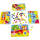 Farbwürfelspiel aus Holz 95 Teile, 31,5 x 15,5 x 3,7 cm