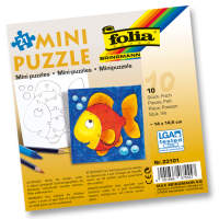 Mini Puzzle Fisch 21 Teile, 14x14,5 cm, 10 Stück