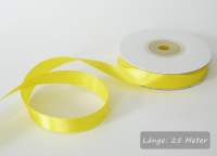 Satinband gelb, Rolle 12mm breit, 25m lang