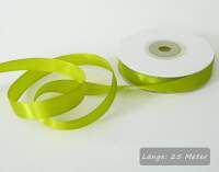 Satinband grüner Apfel, Rolle 12mm breit, 25m lang