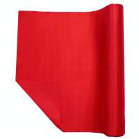 Tischläufer Satin rot, Rolle 36cm breit, 9m lang
