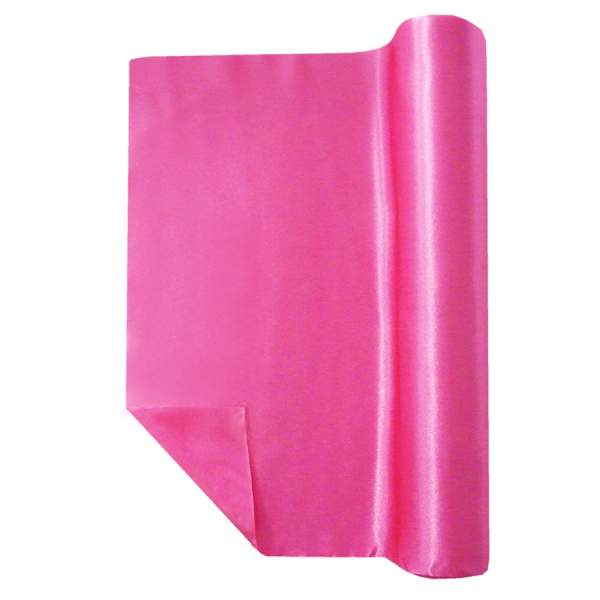Tischläufer Satin fuchsia, Rolle 36cm breit, 9m lang