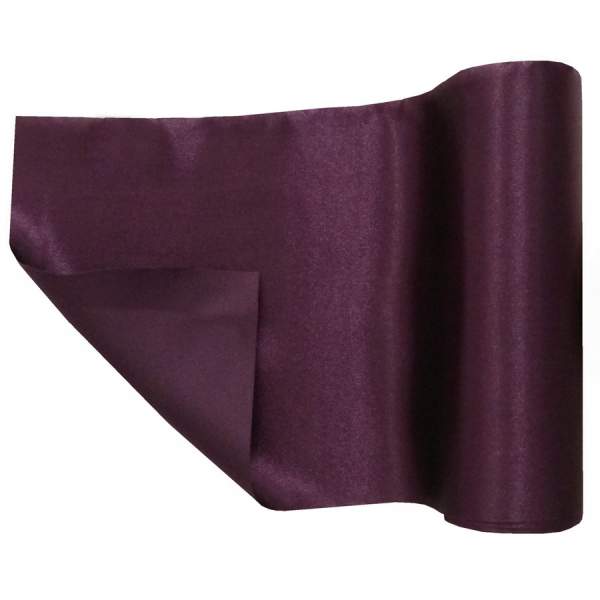 Tischläufer pflaume Satin Tischband pflaume Rolle 16cm breit 9m lang