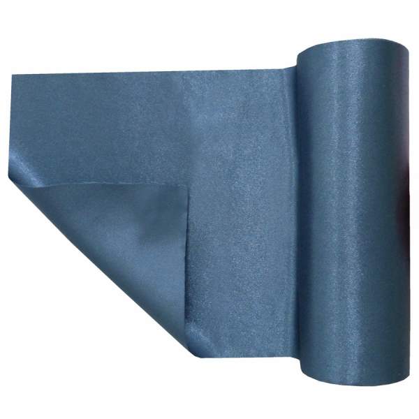 Tischläufer Satin dunkelblau Satin Tischband dunkelblau Rolle 16cm breit 9m lang