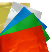 Prägefolienmappe 5 Blatt bunt, 18,5x29,5 cm, 70µ