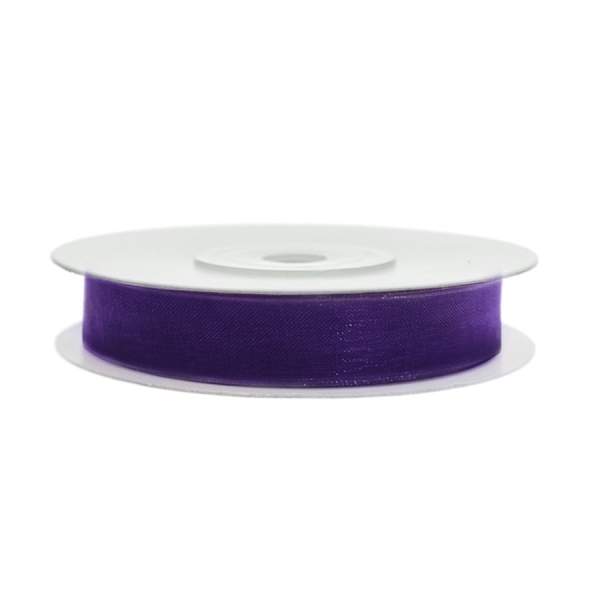 Chiffonband pflaume, Rolle 6mm breit, 25m lang