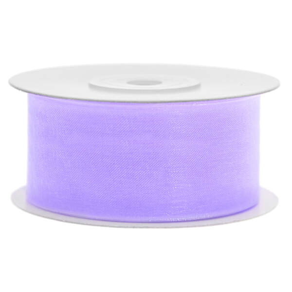 Chiffonband lavendel, Rolle 38mm breit, 25m lang