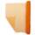 Tischband Organza Chiffon orange Rolle 36cm breit 9m lang