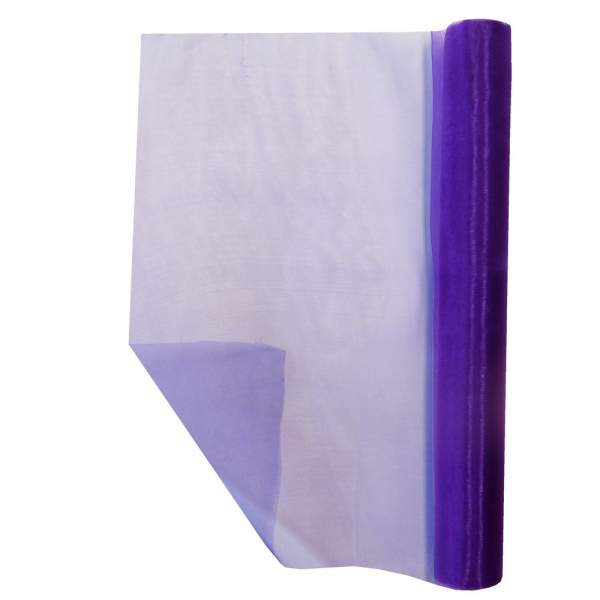 Tischband Organza Chiffon violett Rolle 36cm breit 9m lang