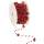 Perlenband weinrot, 1 Rolle mit 10 m
