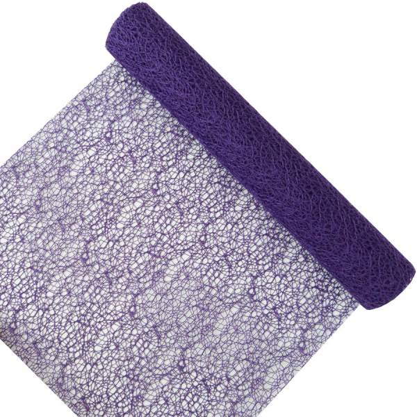 Tischläufer Netzoptik violett, lila, 1 Rolle 28cm x 2,50 m