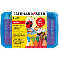 Wachsmalkreiden dreiflächig, Kunststoffbox mit 10...