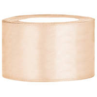 Satinband creme, Rolle 38mm breit, 25m lang
