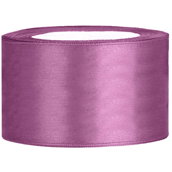 Satinband pflaume, Rolle 38mm breit, 25m lang