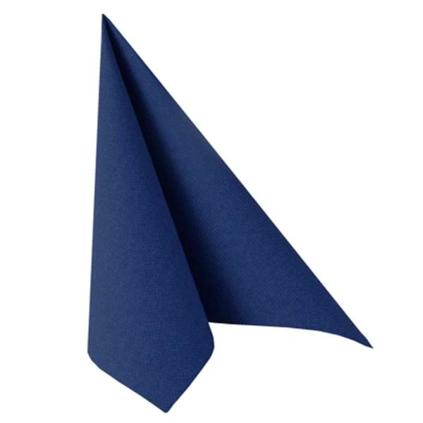 Papierservietten uni dunkelblau 3-lagig, 33x33 cm, 20 Stück