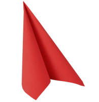 Papierservietten uni rot 3-lagig, 33x33 cm, 20 Stück