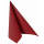 Papierservietten uni bordeaux 3-lagig, 33x33 cm, 20 Stück