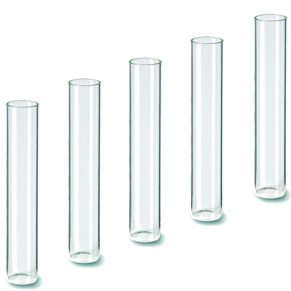 Reagenzglas stehend, mit Flachboden, 5 Stk. Ø 2 cm x 11 cm