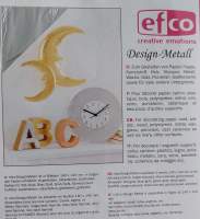 Design Metall Folie silber, 5 Stück