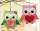 Fädel- und Knüpfmotiv Eule aus Holz, 11 cm groß, 4mm dick
